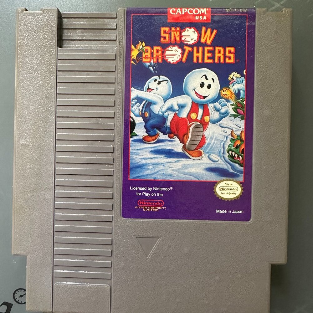 Snow Brothers Nintendo Entertainment System 1991 Authentic SUPER RARE